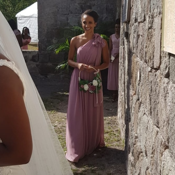 Azazie Naima Size 2 Vintage Mauve - Picture 3 of 6